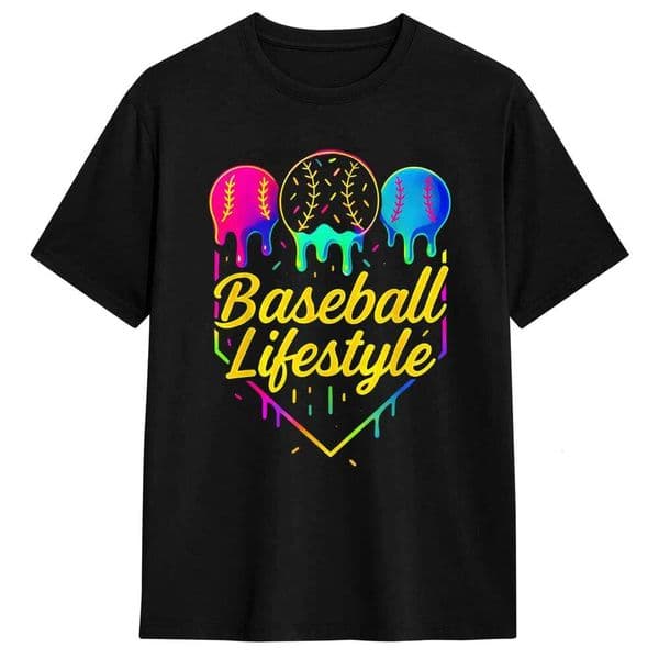 Mens T Shirt Baseball Life Style T-Shirts Hipster Summer Tees Y2K Funny 100 Cotton Tops Gift Idea 26L0526