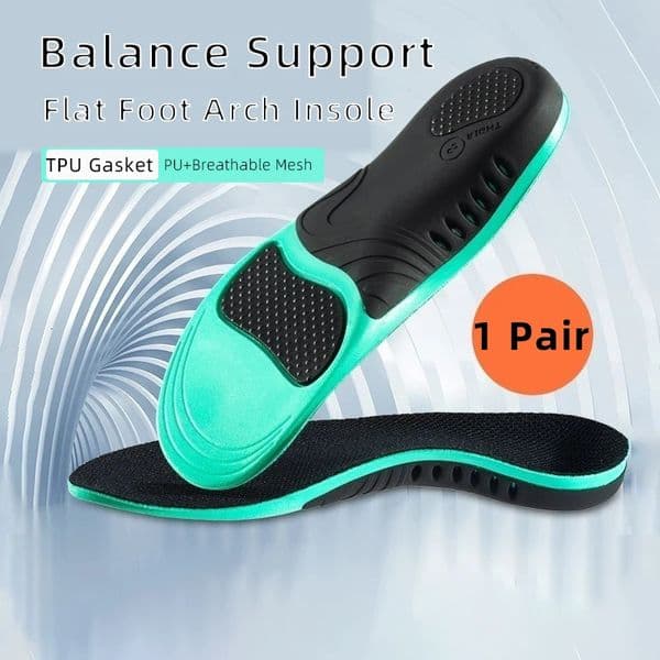 EVA Orthopedic Shoes Sole Insoles For Feet Arch Foot Pad X/O Type Leg Flat Foot Elastic Shock Absorption Comfortable Insoles 260525