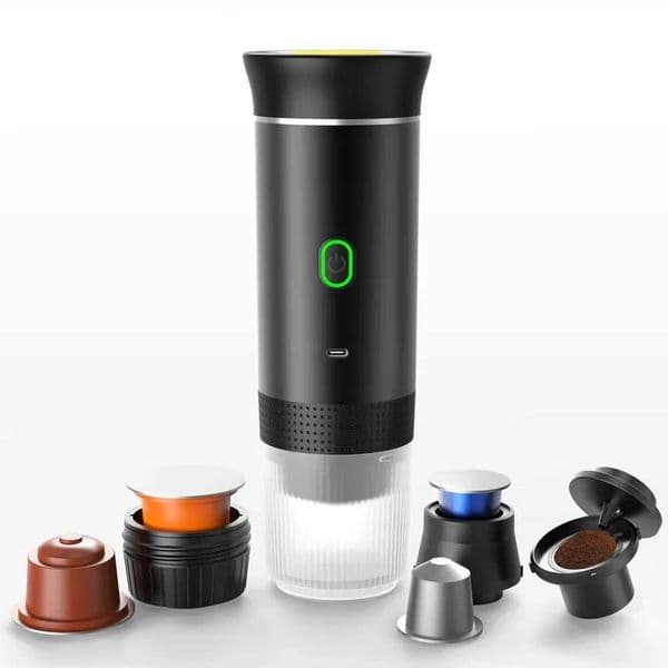 Portable Wireless Electric Espresso Coffee Machine For Travel Car Home Camping Coffee Maker 3-in-1 Capsule Powder Coffee Maker L260526TQT3