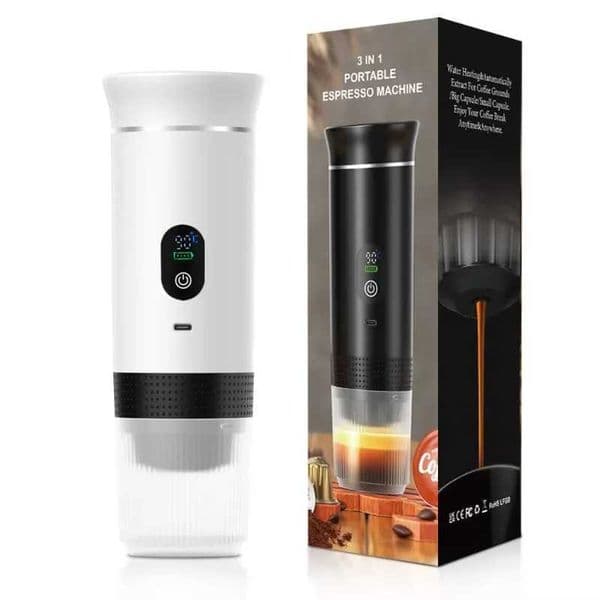 3-In-1 Outdoor Camping Car Hotel Household Coffee Maker Fast Self Heating Rechargeable Portable Espresso Machine L260526