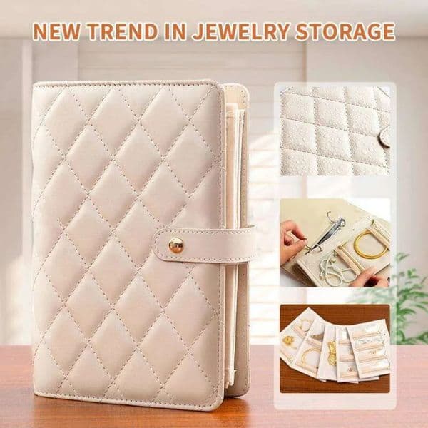 2026 Designer PU Leather Book Zipper Clear Pockets Jewelry Packaging Box Necklace Binder Storage Display Product perfume For Women Art Free Shipping cologne 10