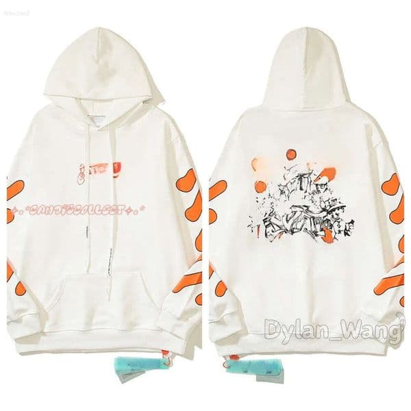 Off Whithe Hoodies Womens Y2k Vintage Graffiti Gothic Sweatshirt Whte Hoodie Mens Hip Hop High Street Punk Arrow Jumper Off Letter Print Graphic Hooded Hoody ad7 74