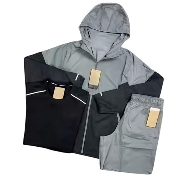 high quality tracksuit monterex tracksuit ensemble homme running pantalon 3-piece set sports fiess jogging suits running shirts quick dry sportswear 7c 20 45