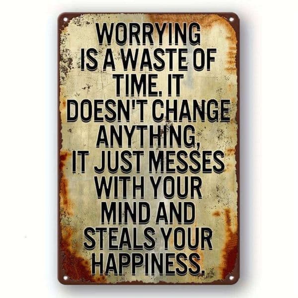 Vintage Rustic Metal Tin Sign - Inspirational Quote Humorous Motivational Wall Art Home Bar Cafe Man Cave Farmhouse Decor 26Y0526