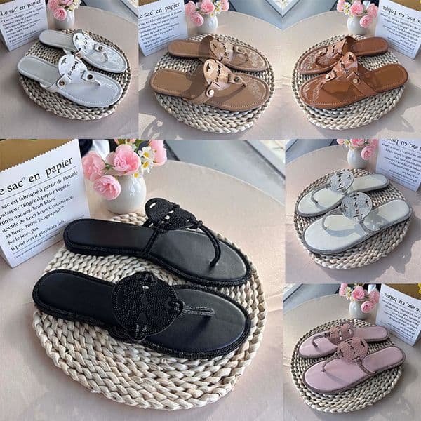 Designer Sandals Women Tb Shoes Designer Slides Fashion Summer Beach Casual Sandals Luxury Slippers Sandals black white