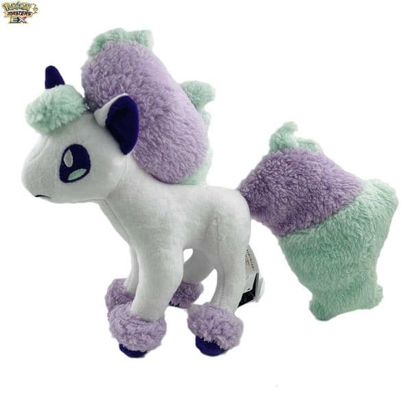 New large 29cm Galarian Charmander evolution version purple unicorn plush toy L2605262TQE