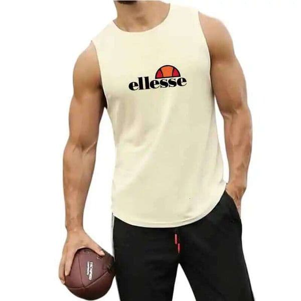 Gym Tank Top Running Sleeveless Shirt Fitness Vest Men Basketball Jersey Training Bodybuilding Workout Stringer Singlets W260522