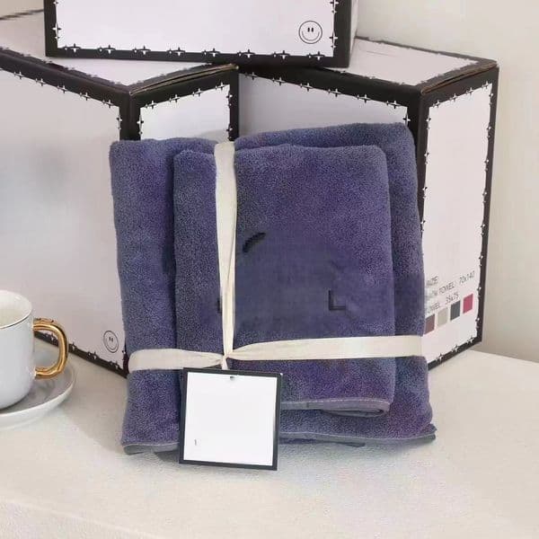 Luxurious Cotton Blend Towel Duo Pack Efficient Moisture Wicking Post-Bath Accessory
