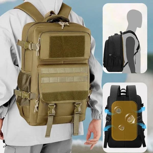 40L Waterproof Tactical Backpack Multifunctional Durable Large Capacity Outdoor Travel Hiking Bag Hunting Man Shoulder 260526