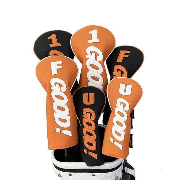 Wood Cover Club Headcovers For Driver Fairway Hybrid PU Waterproof Good Design Heavy Plush Inside Protector Golf Supplies W260526