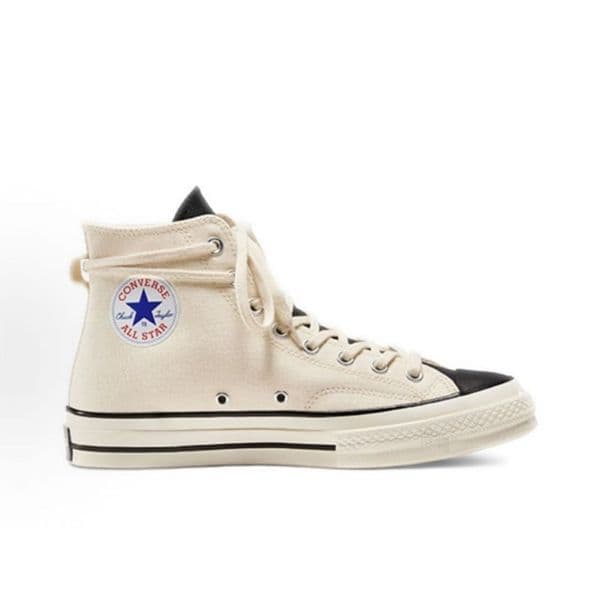 Fear of God Essentials x Converse 1970s High Top Canvas Shoes Beige Unisex Men Women Casual Sneakers Comfortable Durable All-match Street Fashion Daily Walking Shoes