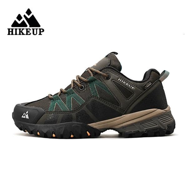HIKEUP Breathable Cushioning Nonslip Sneakers Mens Hiking Shoes Running Trekking Sneakers Outdoor Mountain Sports Shoes for Men 260525