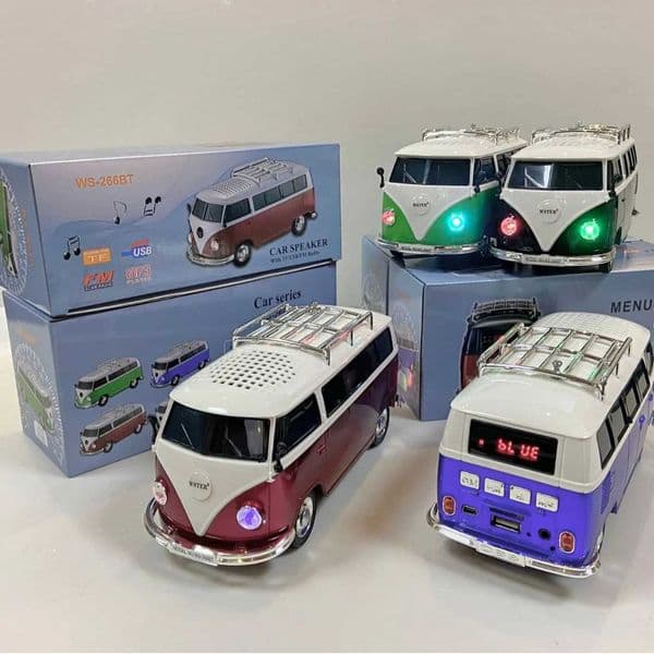 Portable School Speaker with TF Card Insertion Perfect Holiday Gift for Child Home Decoration Bus Shape Loudspeak T260525