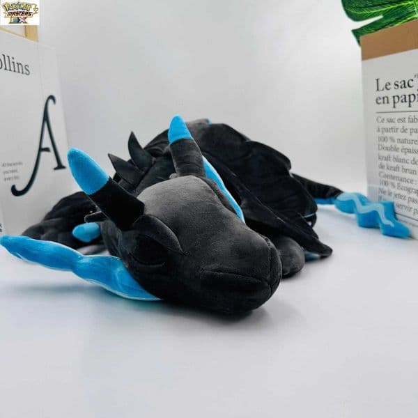 New 50cm Large Sleeping Position 0k Fire-breathing Dragon Blue Pillow Sofa Cushion Plush Doll Toy L260526UPC2