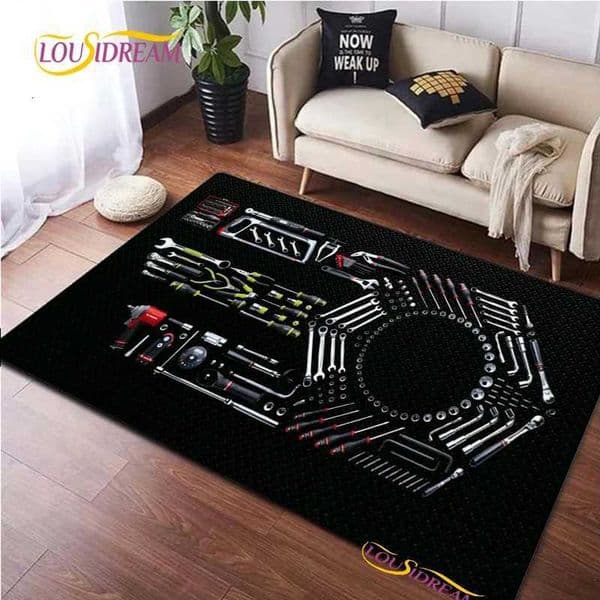 Tools Element Carpet for Living Room Bedroom Rug Kitchen Kids Door Unslip Floor Mat Birthday gift photography props Alfombra Rug W260525