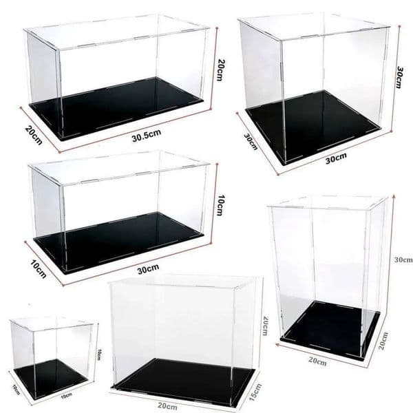 Designer Clear Acrylic art Display Case Countertop Box Organizer Stand Dustproof Protection Showcase For Action Figures/Toys/Collectibles Free Shipping 14