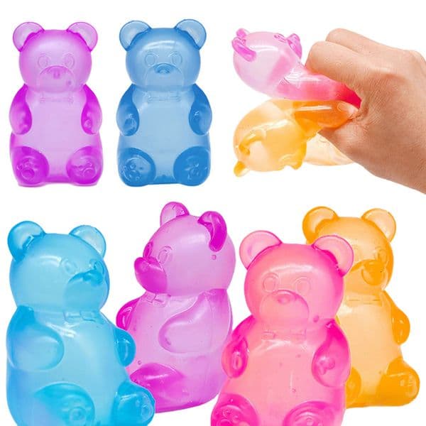 Cute Bear Needoh Sensory Stress Relief Anxiety Tool for Focus ADHD Office Desk Calming Gadget Squeeze Toy 260525