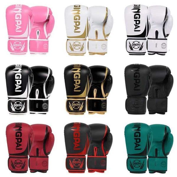 6oz8oz10oz12oz Boxing GlovesBreathable Professional Boxing Gloves TaekwondoMuay Thai Training Combat Gloves MMA Adult Kid H260525