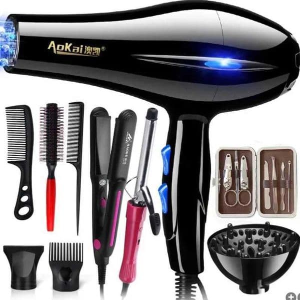 220V Hair Dryer Professional 2200W Gear Strong Power Blow Hair Dryer Brush For Hairdressing Barber Salon Tools Hair Dryer Fan L260526