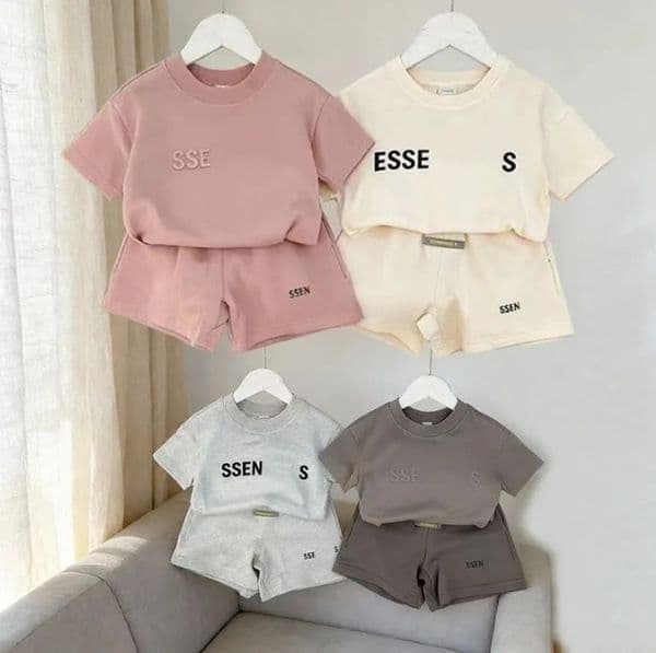 Summer New Kids Designer Clothes Sets Kids Boy Clothing Toddlers Boy Girls Cotton T-shirt Shorts Baby Brand Designer Clothes Suit Kids Girls Clothing Set A365268