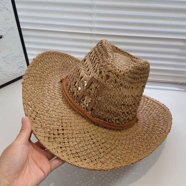 Hats Designers Women Women's Wide Brim Straw Summer Hat Sun Hat Bucket Hat with Plaid Ribbon Bow for Summer Outdoor UV Protection