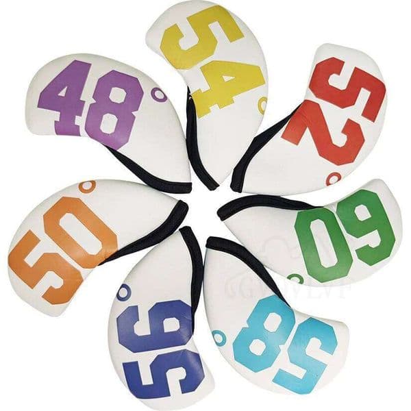 Neoprene 7pcs Headcovers Golf Head Covers for Iron Club W260526