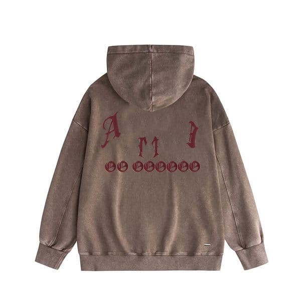Men Vintage Brand Designer Shirts Oversized Loose Washed Cotton Unisex Hoodie Street casual Vacation Tops