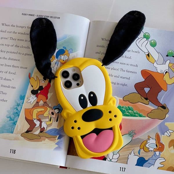 Hot Cute 3D For Pluto Silicone Anti-Drop Cartoon Shockproof Lens Protection Hard Cover For IPhone 17/16/15/14/13/12/11 Pro Max T260525