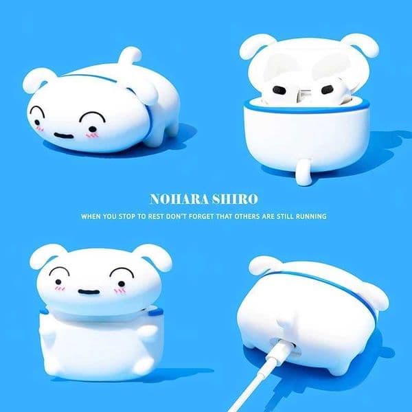 For Airpods 1 2 3 4 Pro 2 Pro 3 Nohara Shiro Silicone Earphone Case Accessories Cover T260525