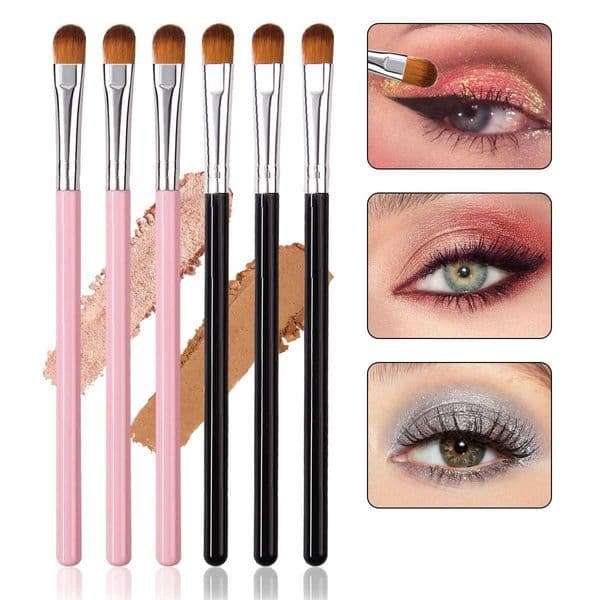 6PCS Multifunctional Eyeshadow Brush Set Precision Detailing Concealer Blending Shading Brushes for Makeup Nail Art Tools M260525
