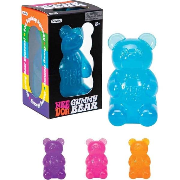 8cm NeeDoh Cute Gummy Bear Sensory Squeeze with Jelly-like Filling Slow Rebound Stress Relief Toy To Alleviate Anxiety** 26L0526