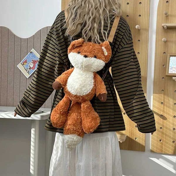 New Backpacks for Women Simple Cute Fox Pattern Doll Bag Small Casual Capacity Shopper Tote Bags M260525