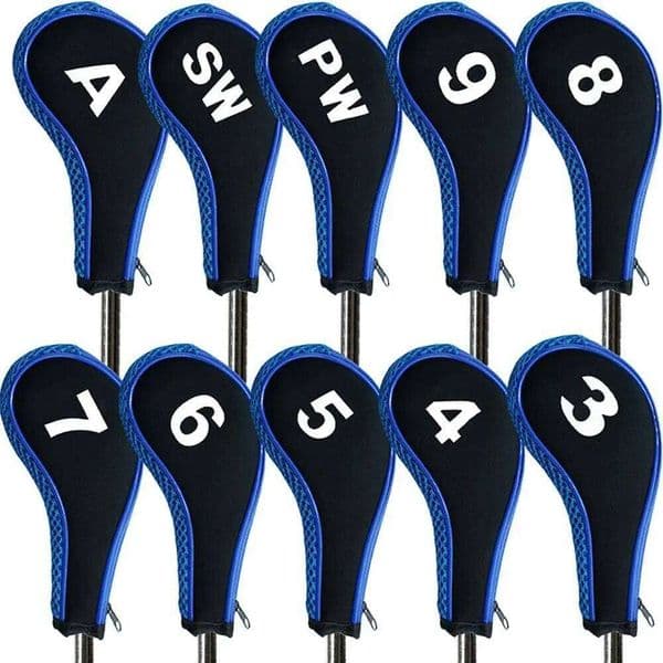 Putter Accessories Zipper Covers Set Club Headcovers Head Cover Golf Iron Headcover W260526