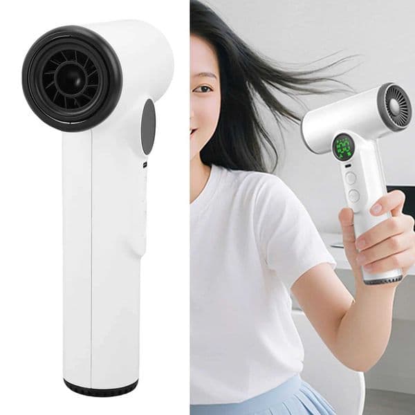 Cordless Hair Dryer Rechargeable 100 Grear Adjustable Cold Hot Wind Wireless Blow Dryer for Student Dorm Travel Camping L260526