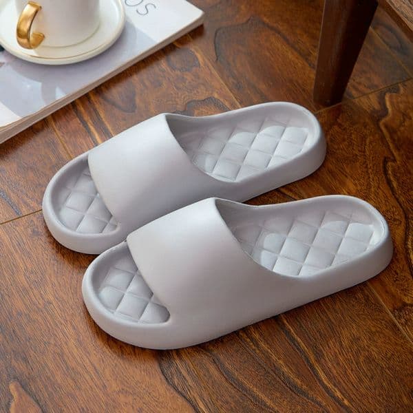 Men and women wear 2026 new slippers gray pink purple indoor and outdoor wear versatile slippers