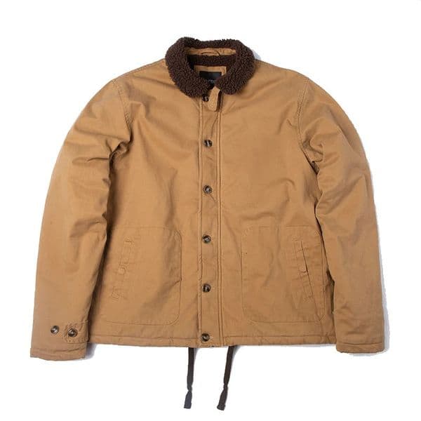 High quality 100 cotton vintage USN WW2 USMC thick sherpa fleece winter clothes khaki military work blank N1 deck jacket for men 260525