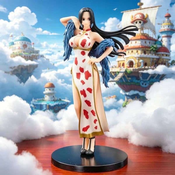 25cm/9.84in Anime BoaHancock Figure Model Gk Statue Collectible Display for Desktop Decoration 26L0526
