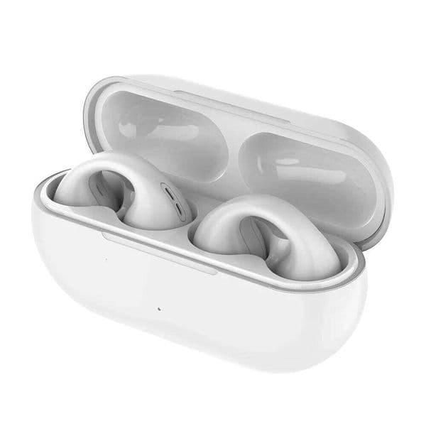 Wireless BT Headphones Earphone Clip On Ear Bone Conduction Earhooks Sport Earbuds with Charging Case Headset 26Y0526