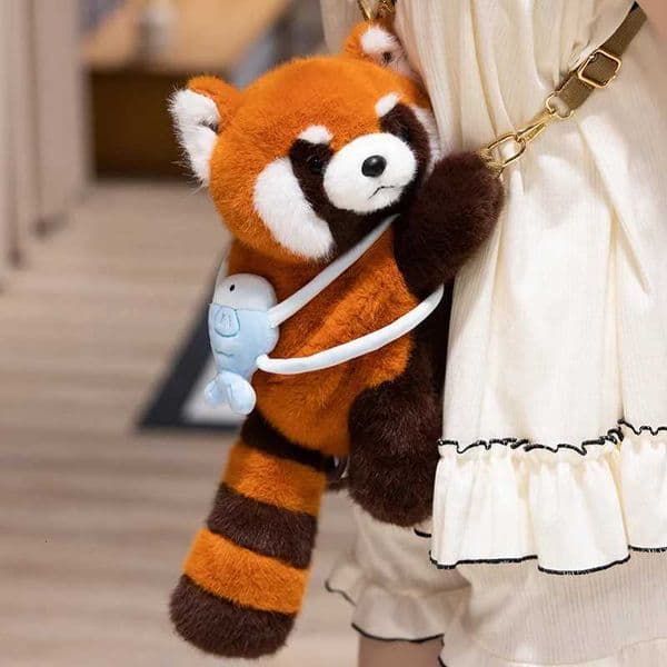 TreasuringU Kawaii Aniamls Backpacks Cute Red Panda Fox School Shoulder Bags Children Crossbody Bags Birthday Gifts M260525