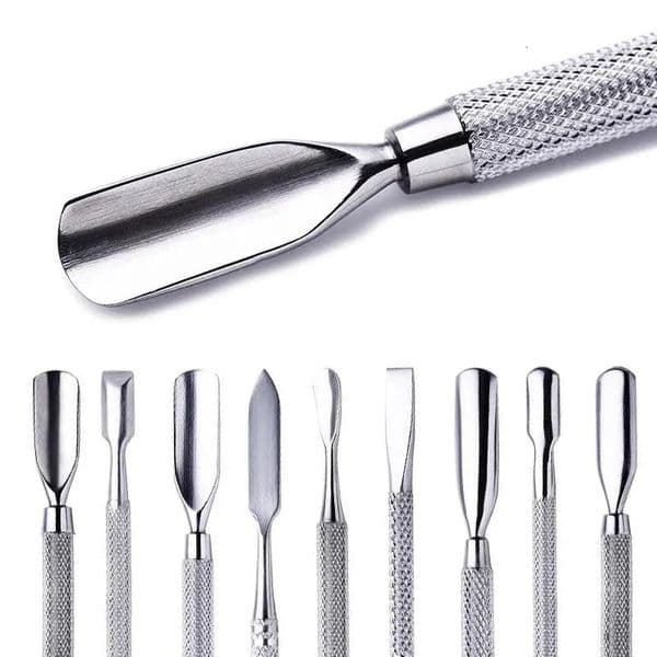 1pcs Double-ended Stainless Steel Cuticle Pusher Dead Skin Push Remover For Pedicure Manicure Nail Art Cleaner Care Tool 260522