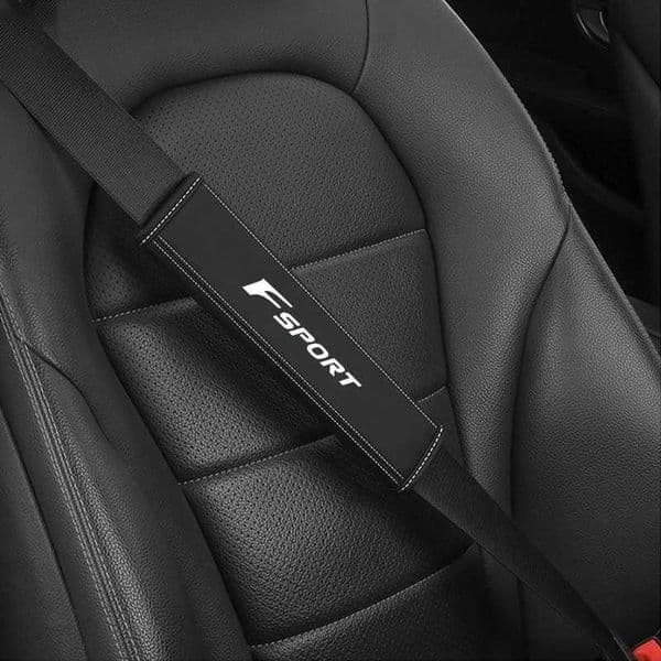 2Pcs For Lexus F Sport IS300 IS300c IS350c IS250 IS300h IS200t RX450h RX200t Nappa Car Leather Seat Belt Covers Car Accessories Z260526