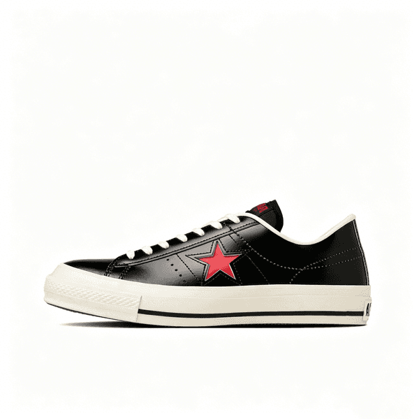 Converse ONE STAR J Retro Style Skateboard Shoes Black White Unisex Soft Sole Comfort Sneakers All Match Daily Wear Outdoor Street Shoes Men Women