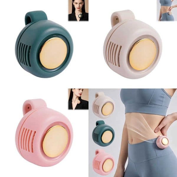 Portable Silent Bladeless Electric Fan Mini Clip On Waist Whirlwind Fan Summer Outdoor Gym Fast Cooling Rechargeable Fan Z260526DHEV