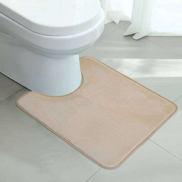 U-SHAPE Floor Toilet Anti-slip Bathroom Absorbent Bath Mat Home Decoration 26Y0527