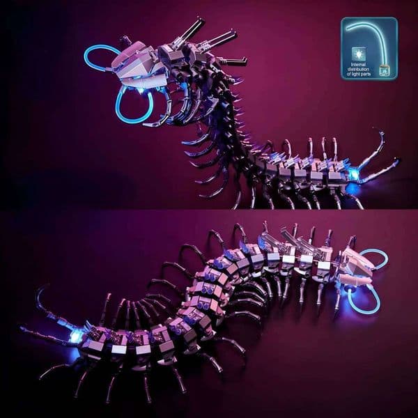 Building toy Mech Centipede mechanical modeling puzzle building blocks birthday gift J260527