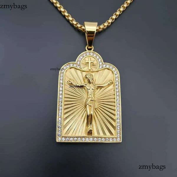 Firstmadam 14K Pure 5D Hard Gold Classic Charms Pendant Jewelry