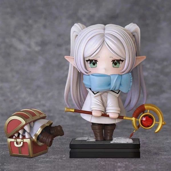 Anime Frieren Beyond Journeys End Animation Peripheral Hand-made Model Figure Funeral Lillian Kawaii Desk Decor Toy Gifts H2605271