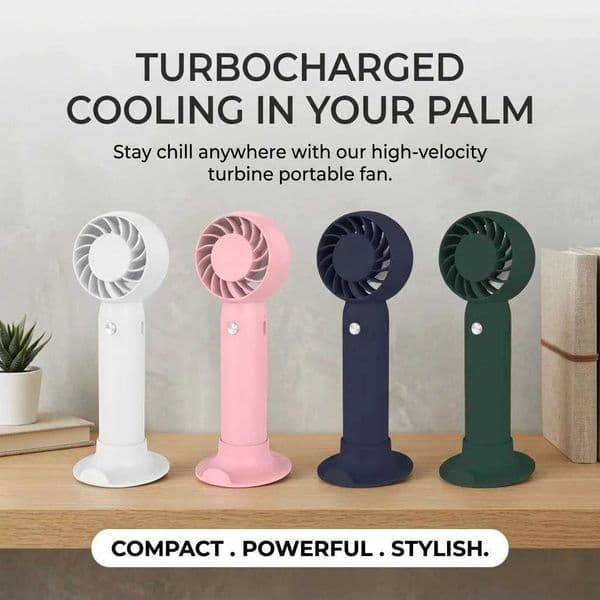 Portable Handheld Fan Small Cooling Fan USB Rechargeable Eyelash Mute Cooler Handheld Fan Mini USB Rechargeable DeskR260527