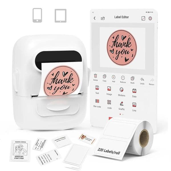 Marklife P50 Thermal Label Printer Mini Bluetooth Self-Adhesive Sticker Printer for School Office Kitchen To Tag Price Machine 260526