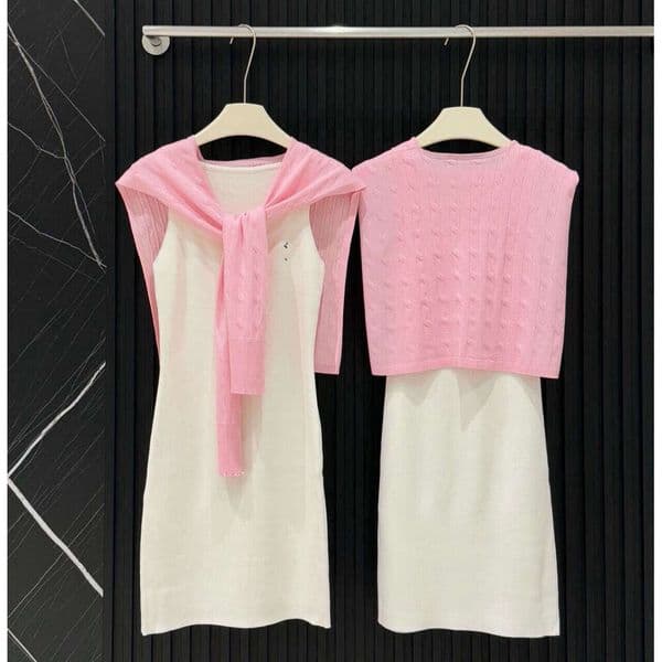 Womens Knit Mini Dress Womens Inspired Sleeveless Dress Early Spring Slim Fit Casual Short Outfits For Women